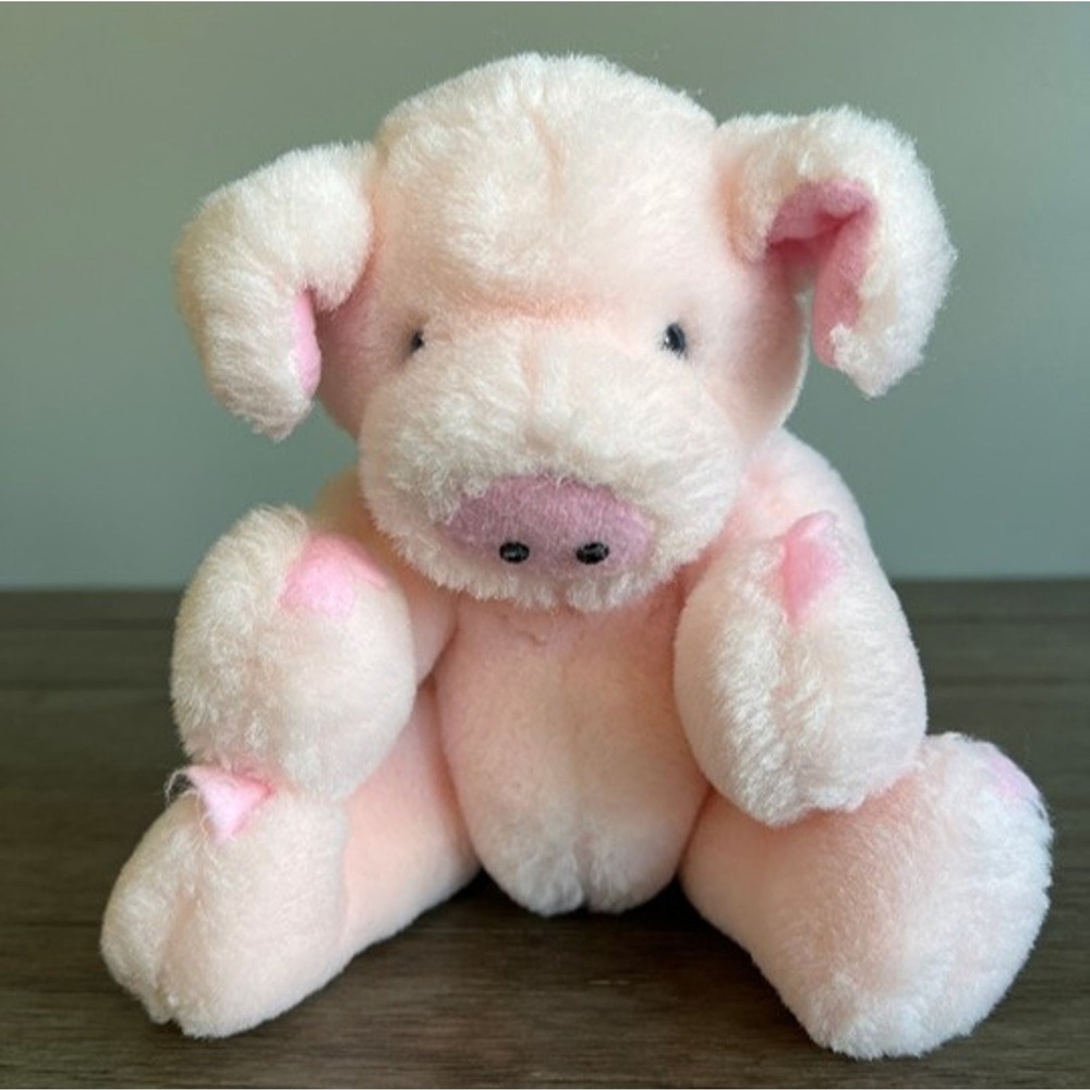 The Heritage Collection Pink Pig Plush Stuffed Animal Soft Toy Farm
